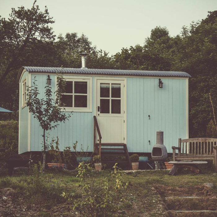 Man Cave Shed in Light blue