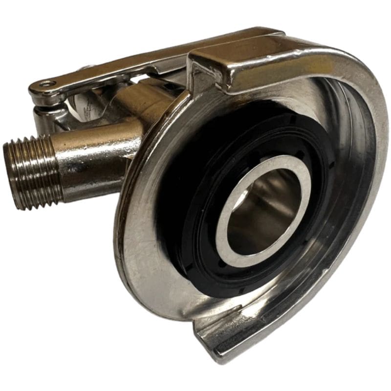 A type keg coupler underside view