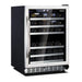 Husky 44 Bottle Dual Zone Wine Cooler Stainless Steel