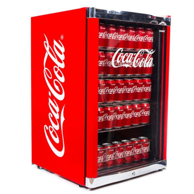 Husky Coca cola undercounter fridge side view