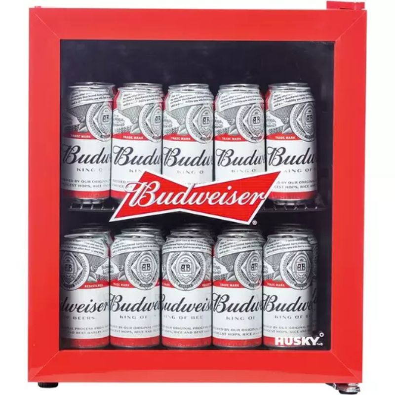 Husky Budweiser Mini Fridge Front View