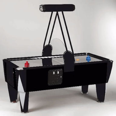 SAM Black track air hockey table side view